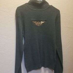 HARLEY DAVIDSON, Somewhat VINTAGE EARLY 2000'S Black Lg Sl. GUC # 2603